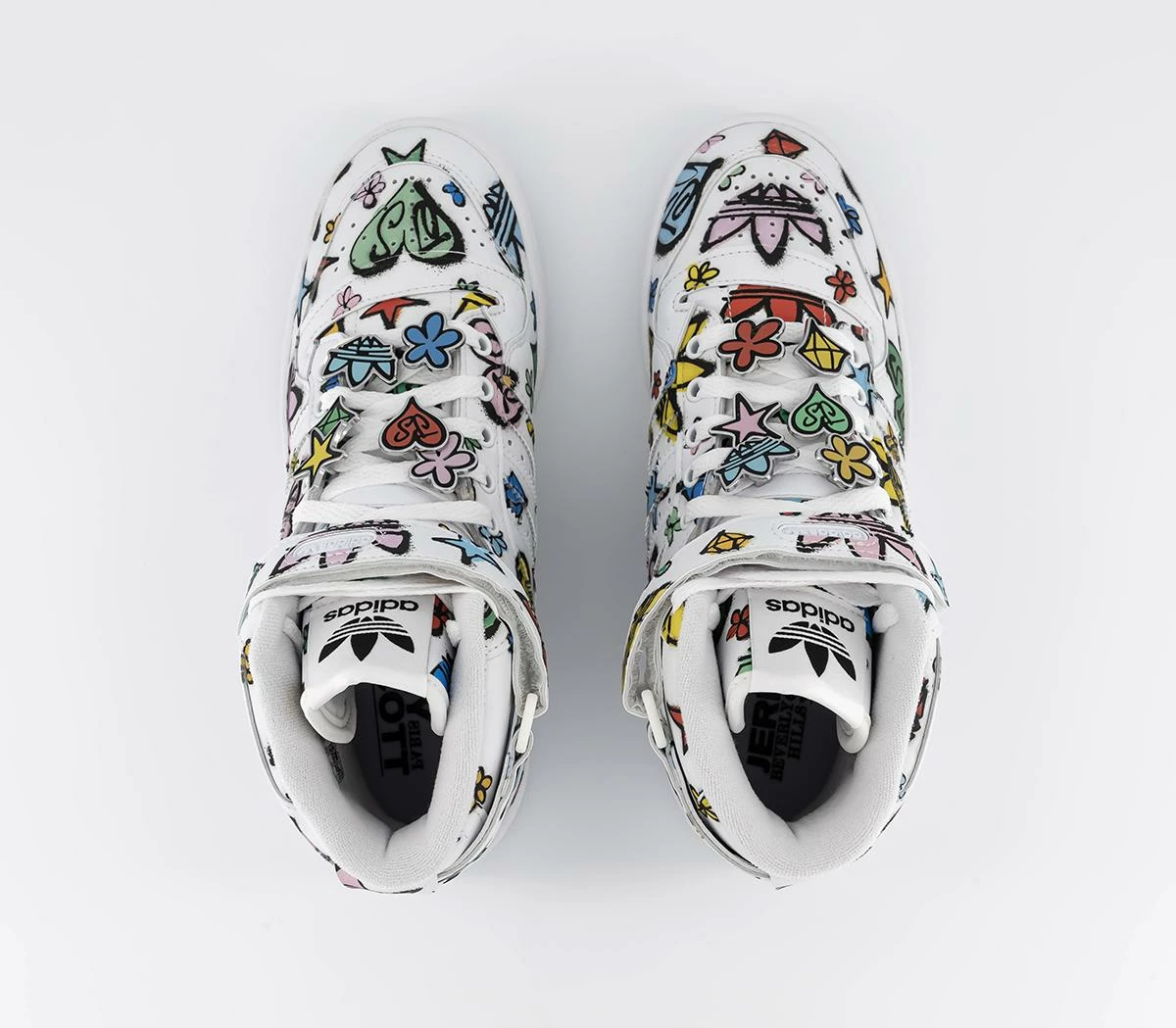 ADIDAS Jeremy Scott Forum 84 Hi Mono Trainers - Image 4