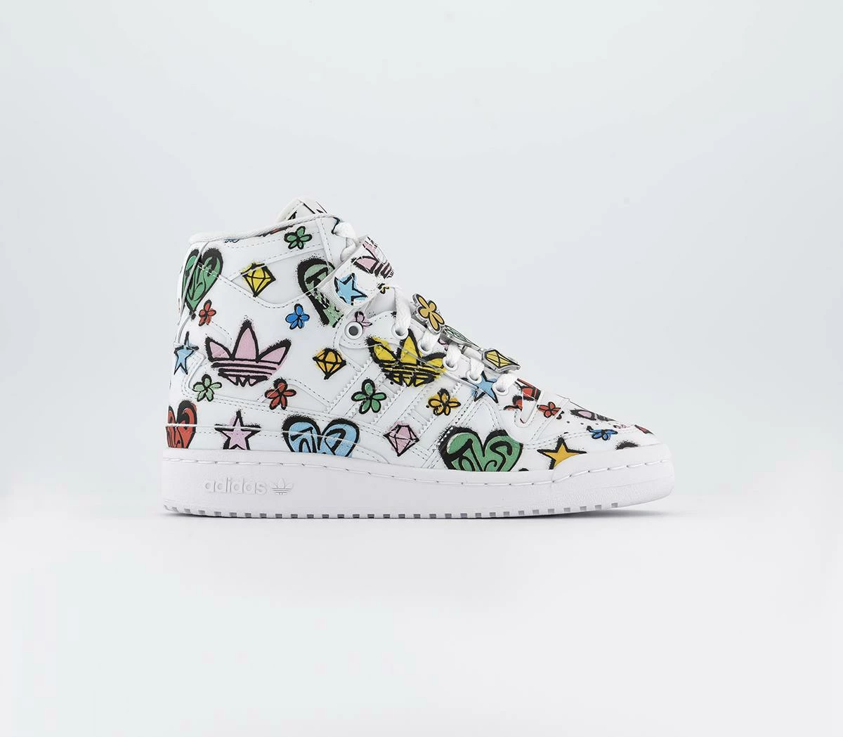 ADIDAS Jeremy Scott Forum 84 Hi Mono Trainers